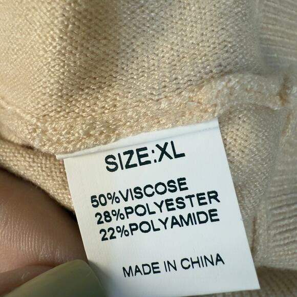 women’s sweaters sz. XL viscose/Poly sweater soft, slimming, color block #3652 - Picture 6 of 7